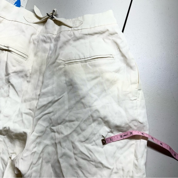 Free People Gabbie Vest Suit Set Wide Leg Cropped Two Piece Trousers in White 2 - Picture 10 of 15